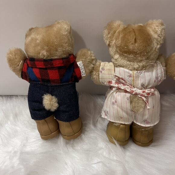 Vintage 1986 Wendys Furskins Collectible 7” Teddy Bear Plush Lot Of 4 Bears - Picture 4 of 11